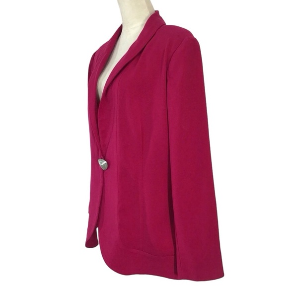 Design Todays Fushcia Pink Blazer Women’s Size XL - Picture 4 of 5
